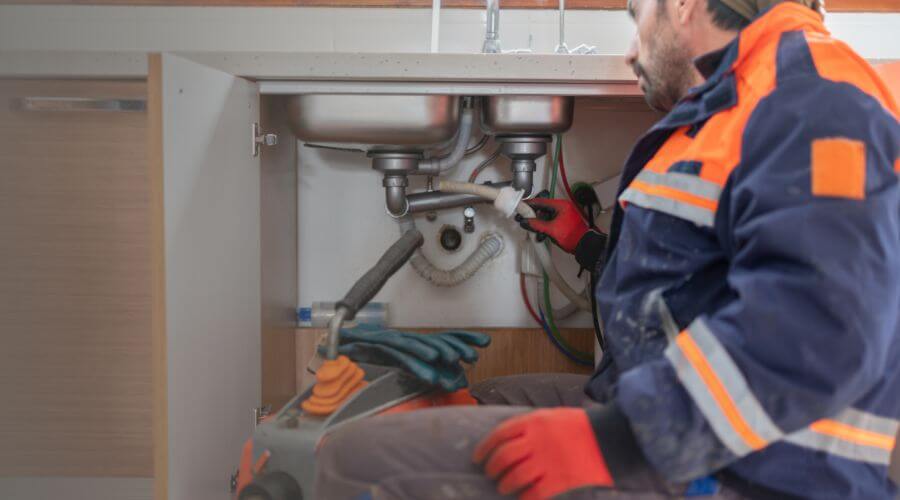 Professional slab leak plumber services in McMillan, MI